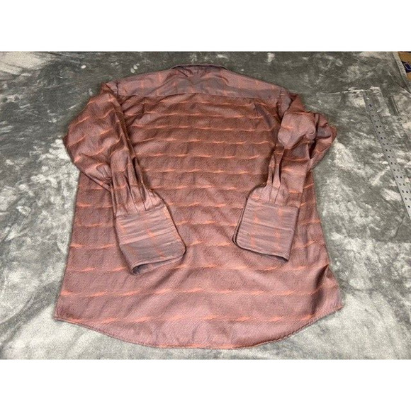 Biani Men's Shirt Button-Front Long Sleeve French Cuff Covered Buttons Size 2XL - Picture 8 of 8